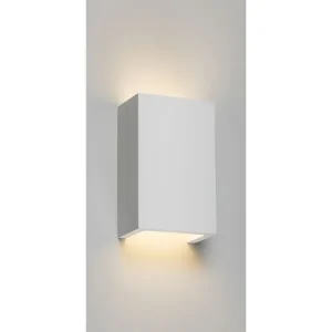 230V G9 40W Cuboid Up And Down Plaster Wall Light