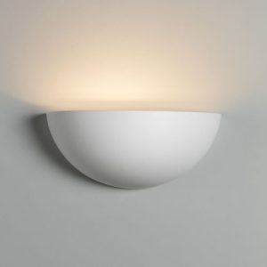 PWL8 230V E14 40W Uplighter Plaster Wall Light
