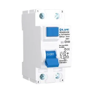 2 Pole 63A 30mA Type A High Immunity RCD