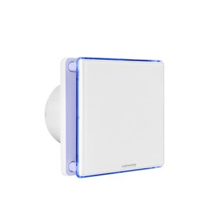 4 inch Decorative Extractor Fan with White Glass and Timer