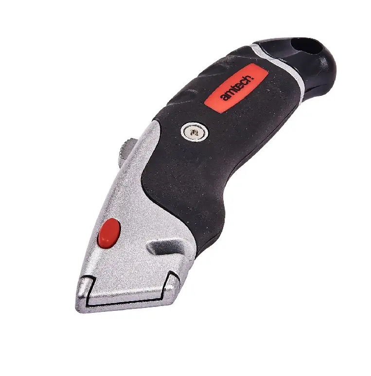 S0476 Amtech Retractable Utility Knife With Soft Grip