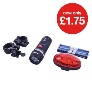Bicycle LED safety light set