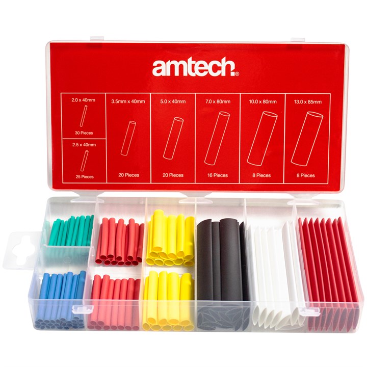 S6203 127 Piece Heat Shrink Assortment - Mixed Colours