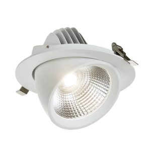 SA3040C SARA 230V IP20 LED Recessed Tri-Wattage and CCT Scoop Downlight - 30/ 35/ 40W