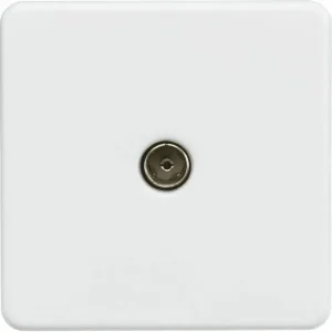 SF0100MW TV outlet (Non-Isolated) - Matt white