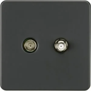 SF0140AT TV & SAT TV Outlet (Isolated) - Anthracite