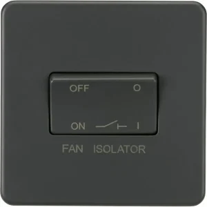 SF1100AT 10AX Fan Isolator Switch - Anthracite