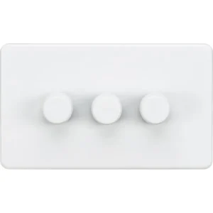 SF2193MW 3G 2-way 10-200W (5-150W LED) Intelligent Dimmer - Matt White