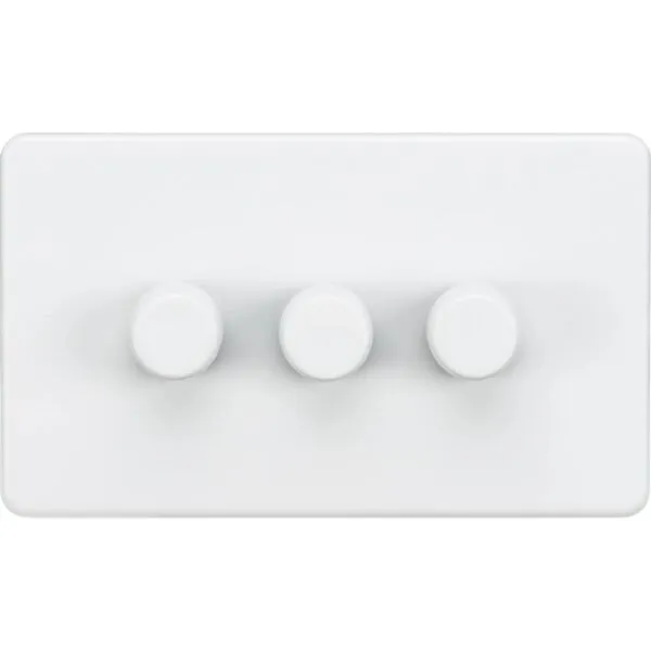 SF2193MW 3G 2-way 10-200W (5-150W LED) Intelligent Dimmer - Matt White
