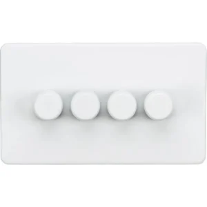 SF2194MW 4G 2-way 10-200W (5-150W LED) Intelligent Dimmer - Matt White
