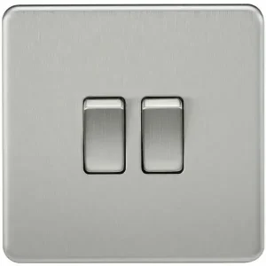 SF3000BC 10AX 2G 2-Way Switch - Brushed Chrome