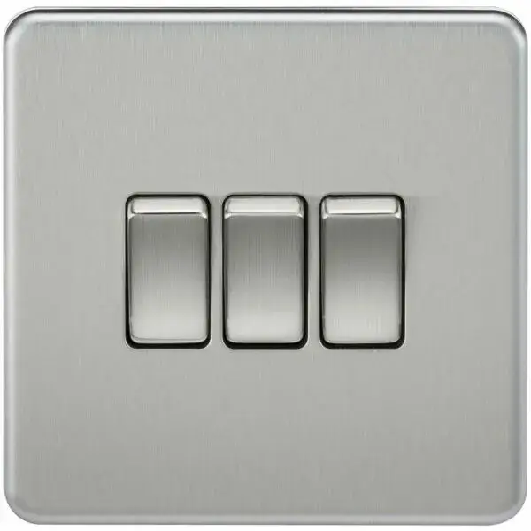 SF4000BC 10AX 3G 2-Way Switch - Brushed Chrome