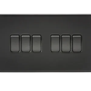 10AX 6G 2-Way Switch - Matt Black