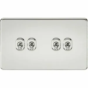 SF4TOGPC 10AX 4G 2-Way Toggle Switch - Polished Chrome