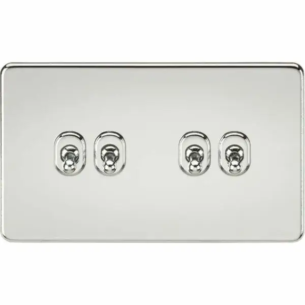 SF4TOGPC 10AX 4G 2-Way Toggle Switch - Polished Chrome