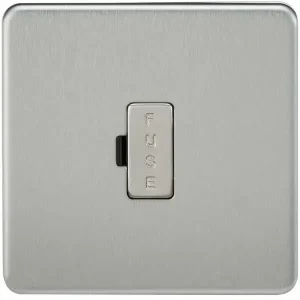 SF6000BC 13A Fused Spur Unit - Brushed Chrome