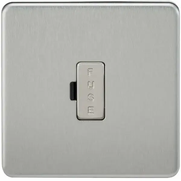 SF6000BC 13A Fused Spur Unit - Brushed Chrome