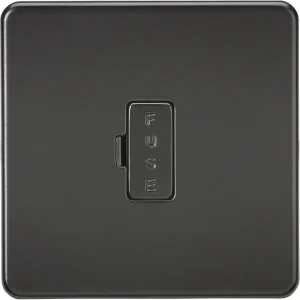 13A Fused Spur Unit - Matt Black