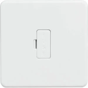 SF6000MW 13A Fused Spur Unit - Matt White