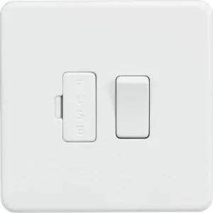 SF6300MW 13A Switched Fused Spur Unit - Matt White