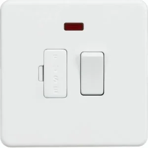 SF6300NMW 13A Switched Fused Spur Unit with Neon - Matt White