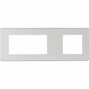 SF6GBC 6G Modular Faceplate (2G + 4G) - Brushed Chrome