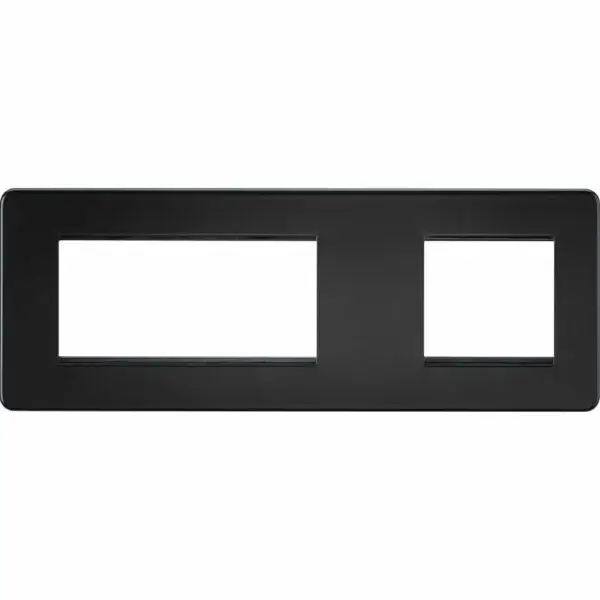 SF6GMB Modular Faceplate (2G + 4G) (2G + 4G) - Matt Black