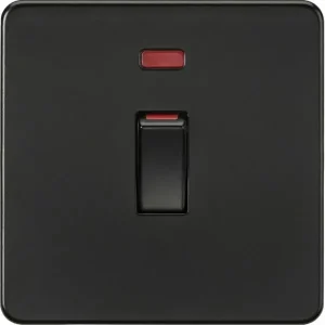 45A DP Switch with Neon (1G Size) - Matt Black