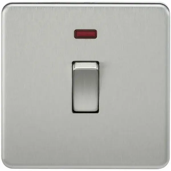 SF8341NBC 20A 1G DP Switch with Neon - Brushed Chrome