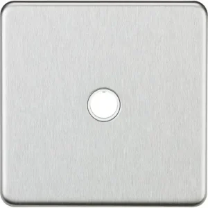 SF8342BC 20A Flex Outlet Plate - Brushed Chrome