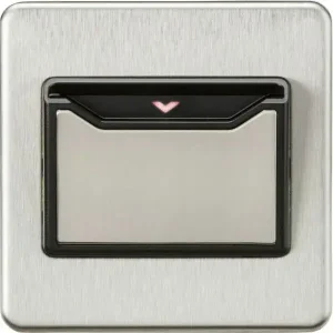 SFCARDBC 32A 1G Key Card Switch - Brushed Chrome