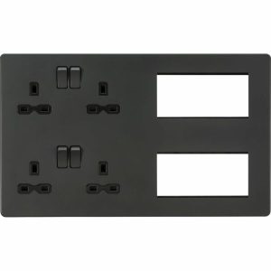 SFR298AT Combination Plate - Anthracite With Black Insert
