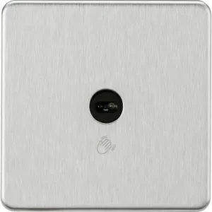 SFTS1BC 230V 1G 1-Way Touchless Switch - Brushed Chrome