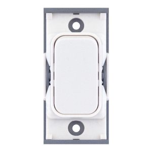 SGRID360-9 20 Amp SP 2 Way Modular Switch – White With White Insert