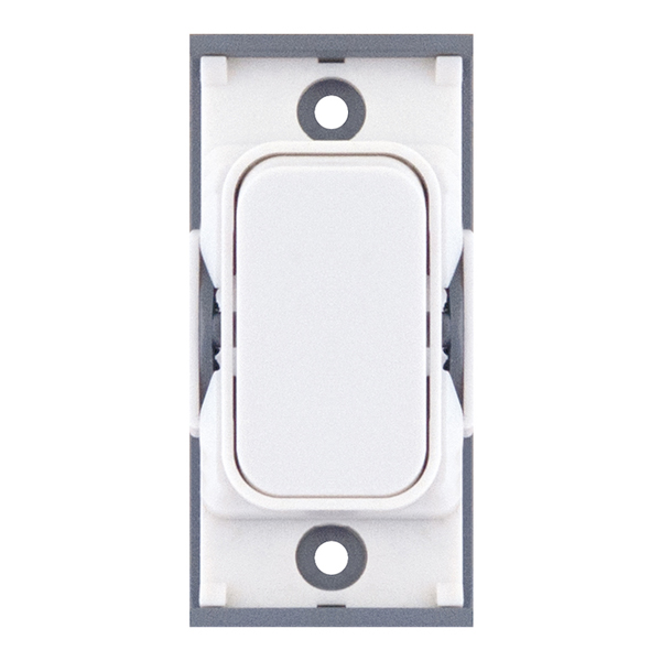 SGRID360-9 20 Amp SP 2 Way Modular Switch – White With White Insert