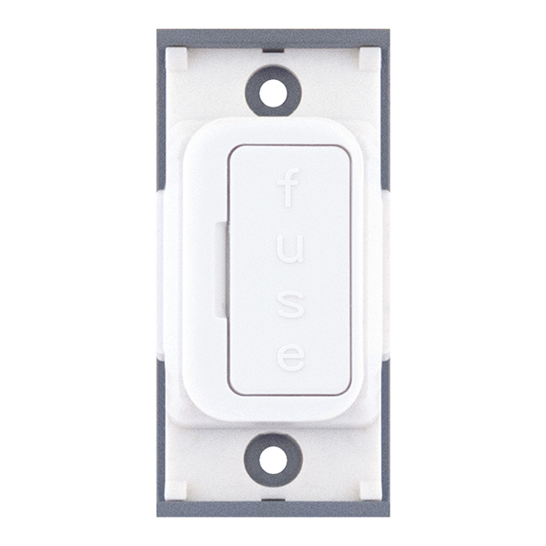 SGRID360-12 13 Amp Fused Connection Unit – White With White Insert