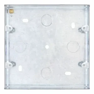 SGRID360-272 Galvanised Steel 6-8 Aperture Modular Plate 48mm Deep Flush Mount Pattress Box