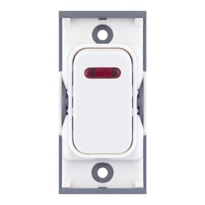SGRID360-7 20 Amp DP Modular Switch with Neon – White With White Insert