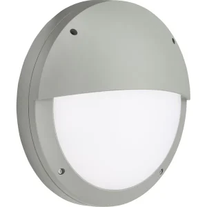 230V IP65 18W LED Eyelid Bulkhead CCT Grey