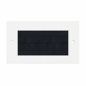 SQ-6 Euro Media White 4 Aperture Square Brush Plate - Black Brush