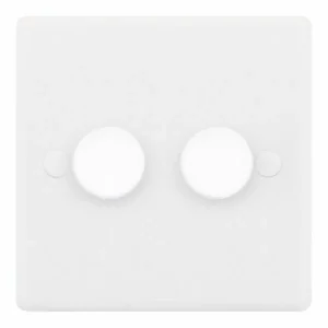 SSL510 Smooth White 2 Gang 60-400W 2 Way Dimmer Switch