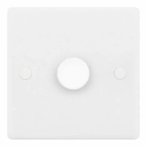 SSL512 Smooth White 1 Gang 100-1000W 2 Way Dimmer Switch