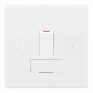 SSL530 Smooth White 13A 2 Pole Switched Fused Connection Unit