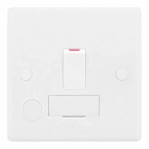 SSL530/F Smooth White 13A 2 Pole Flex Outlet Switched Fused Connection Unit