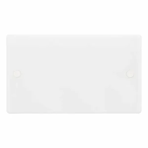 SSL545 Smooth White 2 Gang Blanking Plate
