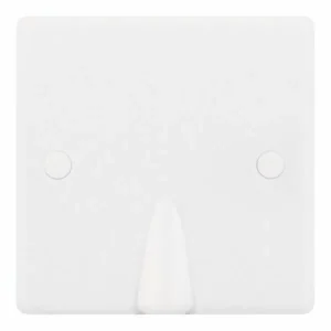 SSL546 Smooth White 20A Centre or Side Entry Cable Outlet