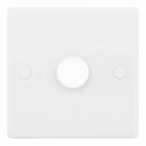SSL595 Smooth White 1 Gang 5-100W 2 Way LED Dimmer Switch
