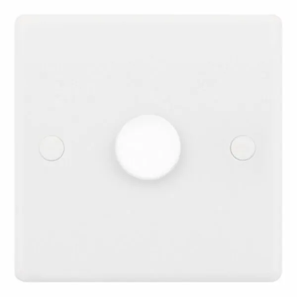 SSL595 Smooth White 1 Gang 5-100W 2 Way LED Dimmer Switch