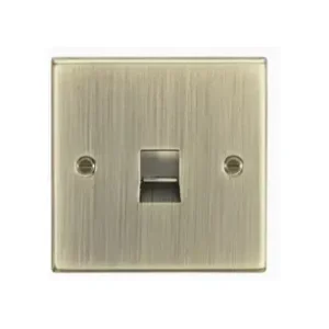 Telephone Extension Outlet - Antique Brass