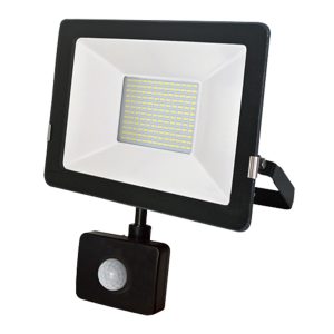 T218 50W Slim LED Floodlight With PIR Sensor 6000K